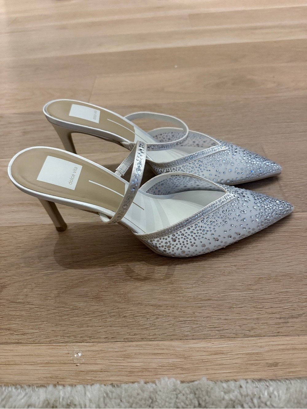 Dolce Vita Kanika Crystal Silver Crystal-Embellished Pointed